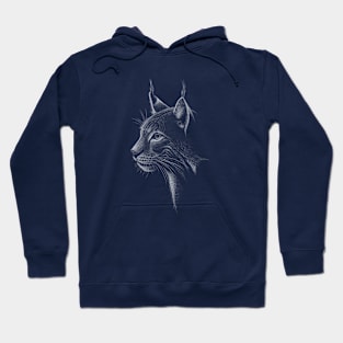 Eurasian Lynx Drawing Wildcat Illustration Hoodie